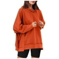 thumbnail image 2 of Frostluinai Oversized Hoodies for Women Long Sleeve Drawstring Sweatshirts Fleece Drop Shoulder Casual Pullover Tops 2024 Fall Trendy Outfits Teen Girls, 2 of 9