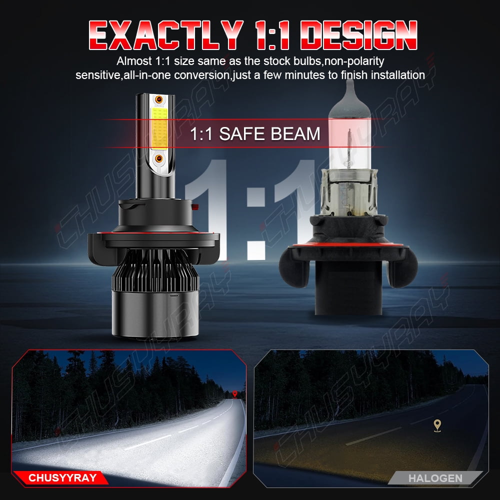 For Dodge Nitro 2007 2008 2009 - LED Headlight High Low Beam Fog Light Bulbs Kit 6000K White 4x