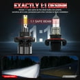 thumbnail image 3 of For Dodge Grand Caravan 2008 2009 LED Headlight High Low Beam Fog Light Bulbs Kit 6000K White 4x, 3 of 16
