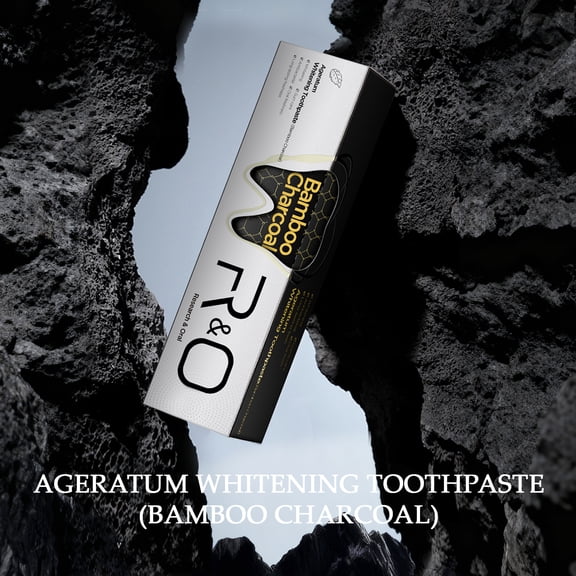 Charcoal Whitening Toothpaste with Hydroxyapatite, Fresh Breath, Stain Removal, Enamel Safe, 100g Each