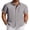 Dark Gray, variant on COOFANDY Men' Summer Linen Shirt Casual Short Sleeve Button-Down Beach Wedding Cruise Wear for Men