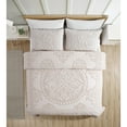 thumbnail image 3 of Collections Etc Luxurious Medallion Chenille Fringe Border Bedspread, 3 of 5