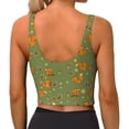 thumbnail image 4 of Goofa Squirrel And Nuts Printed Sports Bras for Women, High Impact Running Bra Workout Crop Tank Tops Longline Sports Bra Push up-Small, 4 of 9
