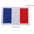thumbnail image 5 of 4 Pcs National Flag Stickers Embroidery Patch Embroidered Applique Adhesive Cloth Patches Banner, 5 of 6