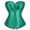 04-Green, variant on Corset Top Bustier Renaissance Lace up Lingerie Women Overbust Satin 02-Dark Green XXXXXL