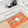 thumbnail image 2 of Halloween Ghost Pumpk Kitchen Mat Cushioned Anti Fatigue Rug 32"x20" Waterproof Non Slip Office, 2 of 5
