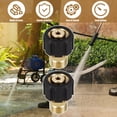thumbnail image 3 of Youkk 2x Sturdy Pressure Washer Adapter Convert M22 15mm To M22 14mm High Pressure Washer Adapter Gun, 3 of 6