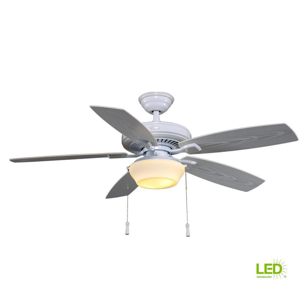 Hampton Bay Gazebo 52 In Led Indoor Outdoor White Ceiling Fan