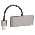 thumbnail image 1 of USB3.0 à HD Adaptateur d'Interface Multimédia, Lecteur Gratuit 2 In1 Convertisseur Argent Gris 5Gbps Transfert USB Écran Partagé pour le Bureau, 1 of 8
