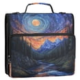 thumbnail image 5 of FORMRS Zipper Binder with Shoulder Strap 2-inch Ring 500 Sheet Capacity File Bag, Mountains and Forests, 5 of 5
