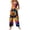 Purple Pink, variant on LNZGNM Halloween Womens Jumpsuit Jumpsuit Graphic Printed Square Neck Sleeveless Wide Leg Jumpsuit with Side Pockets and Button Straps,Yellow (XL)