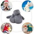 thumbnail image 6 of Visland Autumn Winter Toddler Magic Tape Warm Mitten Baby Boys Girls Faux Fleece Gloves, 6 of 6