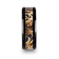 thumbnail image 2 of Tundra Black Ceramic Wedding Band With Leaves Grassland Camo Inlay Ring, 2 of 2