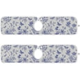 thumbnail image 2 of Coolnut 2 Pack Faucet Mat Splash Guard for Kitchen Sink, Wild Rose Butterfly Faucet Handle Drip Catcher Tray Absorbent Mat Fast Dry Mat for Kitchen, Bathroom, 14"x5", 2 of 7