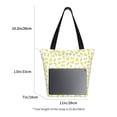 thumbnail image 2 of Bingfone Yellow Lemon Leaves Women Shoulder Tote Bags Casual Bag Ladies Shopping Handbag, 2 of 6