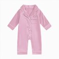 thumbnail image 2 of Gubotare Baby Clothes Unisex Toddler Boy Clothes Cute Long Sleeve Comfortable Jumpsuit Pants Outfits Sets 0 3 6 9 12 18 24 Months (Pink,18-24 Months), 2 of 4