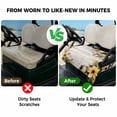 thumbnail image 4 of Golf Cart Seat Covers for 2 Seater, Yellow Floral Spring Soft Microfiber Cart Seat Towel Blanket, Vintage Summer Botanical Absorbent Breathable Non Slip Bench Seats Protector for Golf Course 51"x31", 4 of 9