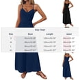 thumbnail image 3 of Aimik Fashion Women's Solid Color Sleeveless Backless Camisole Maxi Dress Summer Casual and Comfortable Long Dress, 3 of 6