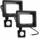 thumbnail image 1 of luces de seguridad de 20 W con sensor de movimiento PIR, foco LED inteligente, 1 of 5
