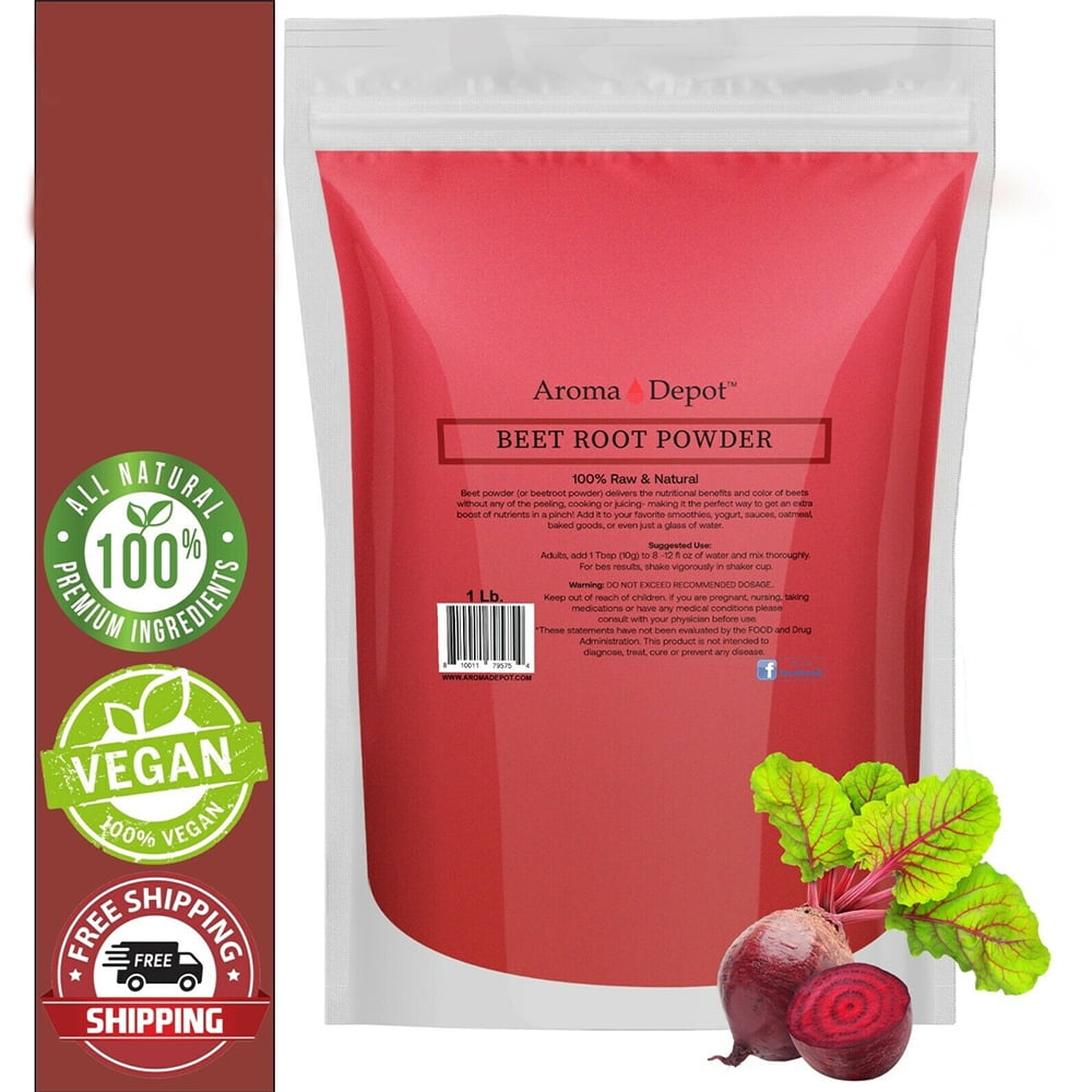 Aroma Depot Beet Root Powder (Beta Vulgaris) Raw & NonGMO Super Food