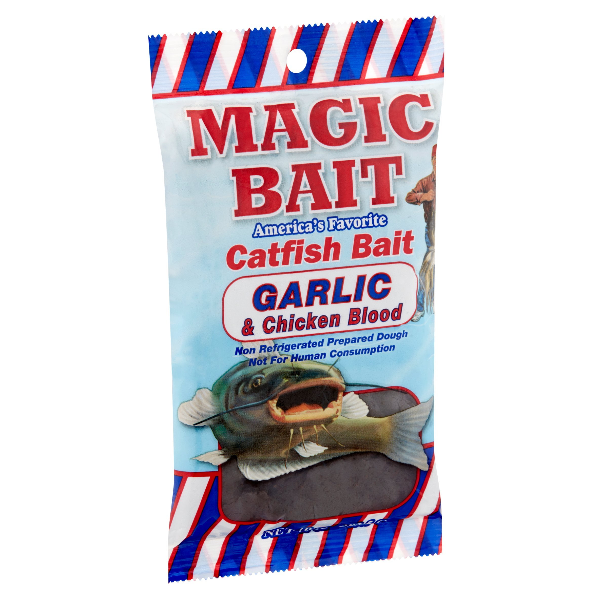 garlic and Chicken Blood Magic Bait Catfish Bait 10oz Bag.