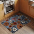 thumbnail image 2 of Blue Vintage Peony Entryway Rug 2'x3'&nbsp; Non Slip Front Door Mats, Summer Botanical Retro Art Entrance Rugs Indoor Outdoor Carpet, Washable Floor Mats Small Area Rug for Bedroom Kitchen, 2 of 8