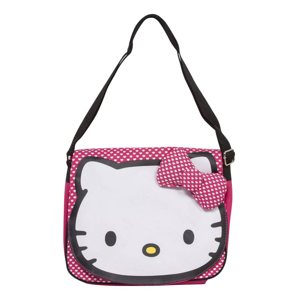 Sanrio - Hello Kitty Mini Messenger Bag w/ Polka Dot Bow - Walmart.com ...