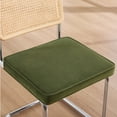 thumbnail image 4 of Zesthouse Rattan Dining Chairs Set of 2, Velvet Upholstered Dining Chairs with Cane Back and Chrome Legs, Mid Century Modern Kitchen Side Chairs for Dining Living Room, Green, 4 of 11