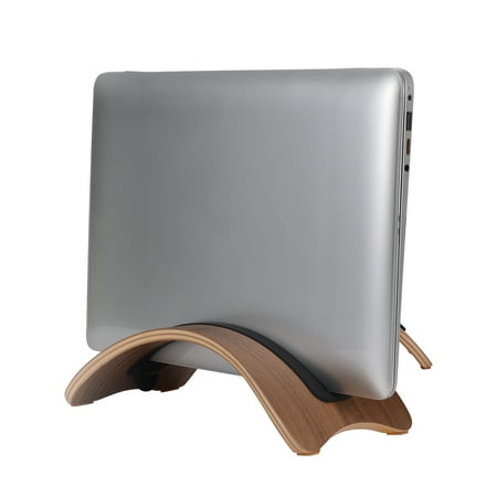 Macbook Pro Desktop Stand Samdi Natural Original Simple Wood Vertical Tablet Laptop iPad Desktop Stand Holder Display Stander for Apple Macbook Pro ()