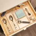 thumbnail image 3 of Plastic Drawer Organizer for Vanity, Countertop, Bathroom, Kitchen and Cabinet Storage, 8" x 4" x 2", Clear, 3 of 4