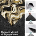 thumbnail image 3 of Black Gold White Marble Pattern Kitchen Rugs Sets Of 3,Kitchen Runner Rugs Non Skid Washable,Decorative Kitchen Floor Mats for Kitchen,Sink,Laundry,17"x30"+ 17"x47" + 17"x59", 3 of 6
