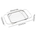 thumbnail image 3 of Byndra Over The Sink Colander, Expandable Stainless Steel Kitchen Strainer Basket, Adjustable Fruit Vegetable Washer for Sink, Counter, Food Prep, Kitchen Counter Use, 3 of 6