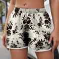 thumbnail image 2 of Shorts Womens Clearance Women's Lightweight Shorts Casual Print Short Pants Elastic Waist Drawstring Comfy Shorts, 2 of 6