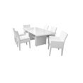 thumbnail image 2 of Miami Rectangular Patio Dining Table 4 Armless Chairs 2 Arm Chairs, 2 of 2