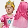 thumbnail image 6 of Joyfy Halloween Pink Girls Princess Dress, Toddler Princess Dress, Girls Tulle Dress for Halloween Dress up Party, 6 of 8