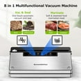 thumbnail image 5 of Bonsenkitchen Vacuum Sealer, Stainless Steel Food Sealer with Built-in Cutter and Bag Storage, include 1 Roll Bag & 99 Vacuum Bags, 5 of 10