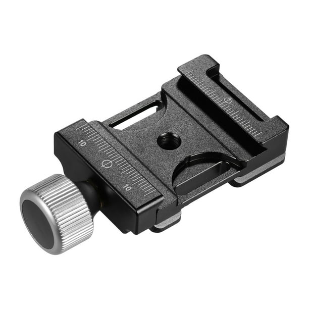 Abrazadera de liberación rápida Irfora Abrazadera de liberación rápida Abrazadera de perilla de tornillo de aluminio de 38 mm compatible con placa QR Arca-Swiss Irfora Abrazadera de liberación rápida