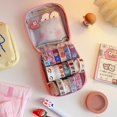thumbnail image 5 of Portable Large Travel Cosmetic Pouch Cartoon Nylon Zippered Makeups Storage Bag, 5 of 5