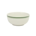 thumbnail image 6 of Gibson Home Hometown Diner 12-Piece Porcelain Dinnerware Set, Round Plates and Bowls Set for 4, White with Green Rim, Dishwasher Safe – Dinner Plate, Salad Plate & Cereal Bowl, 6 of 12