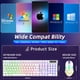 thumbnail image 5 of Combo de Teclado y Mouse para Juegos con Cable, Teclado Mecánico para Juegos con Retroiluminación RGB y Teclas Multimedia, Teclas Anti-ghosting, Teclas Resistentes a Derrames para Windows, PC, Jugado, 5 of 8