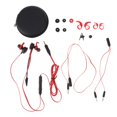 thumbnail image 2 of Auricures Intrauditivos Estéreo con Canceción de Ruido con Micrófono Desmontable, Auricures para Juegos con Vibración de Graves Profundos rojo, 2 of 10