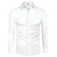 thumbnail image 5 of sogami Mens Long Sleeve Stretch Dress Shirt Wrinkle-Free Button Down Shirts, 5 of 7
