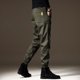 thumbnail image 3 of Pantalones cargo estilo harén de calle para hombre, pantalones emo multibolsillos a la moda para hombre, pantalones holgados Y2k nuevos de nailon para senderismo, pantalones harén de camuflaje azul ma, 3 of 5