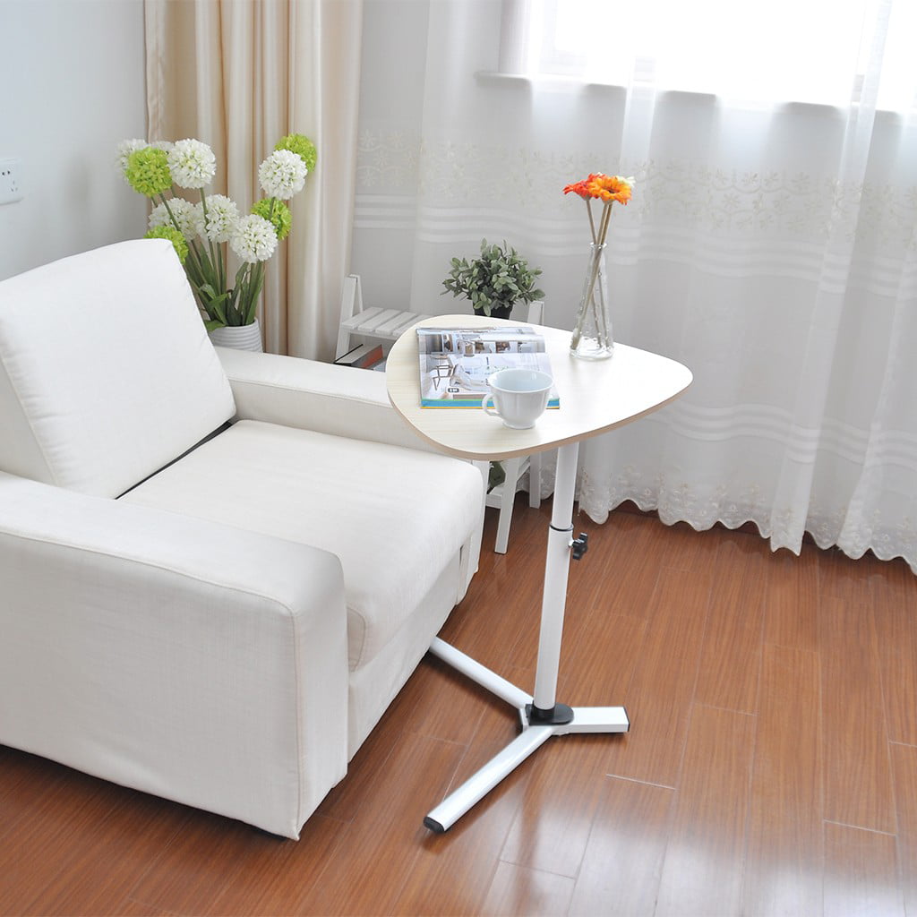 Details about   Adjustable Height Beside Lazy Laptop Desk Sofa End Table Side Table Snack Tray 