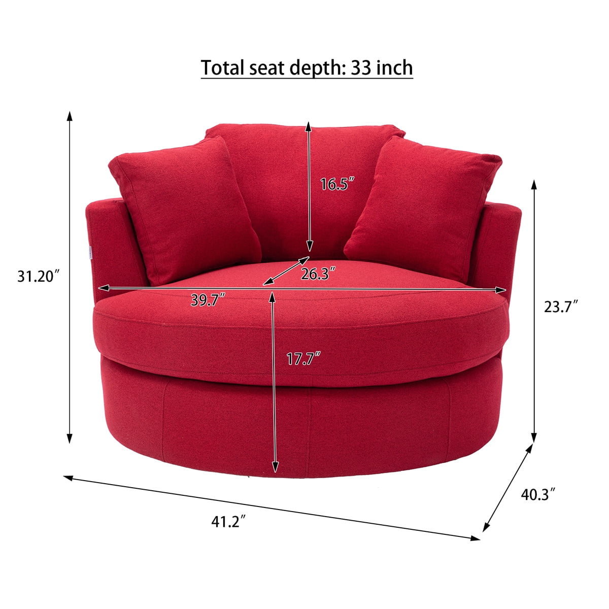 Aryion swivel barrel chair deals