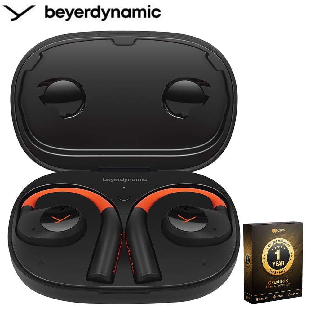 Restored BeyerDynamic 1000923 Verio 200 Open Ear True Wireless Earphones with Charging Case Orange/Black with 1 Year CPS Premium Warranty Pack (Refurbished)