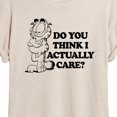 thumbnail image 3 of Garfield - Do You Think I Actually Care - Juniors Ideal Flowy Muscle T-Shirt, 3 of 5