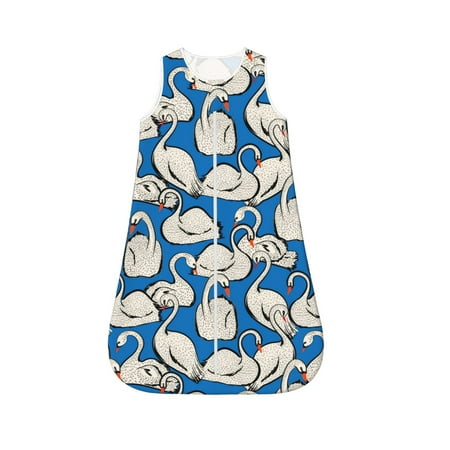 

Cauagu Swan Birds for Infant Wearable Blanket Unisex Girl Boy Swaddle Transition Sack - Newborn Essentials Sleep Clothes-Large