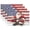 D119, variant on Ryvnso Placemats Set of 4 Christmas Santa Claus and Flag Dining Mats Heat-Resistant Non-Slip Washable Table Mat