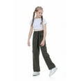thumbnail image 4 of Rolanko Girl's High-Waisted Cargo Pants: Multiple Pockets, casual daily sports and dancing., 4 of 6